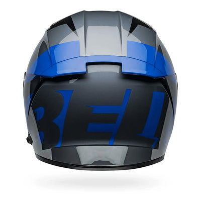 Bell Lithium Shear Helmet Gloss Gray/Blue - Rear View