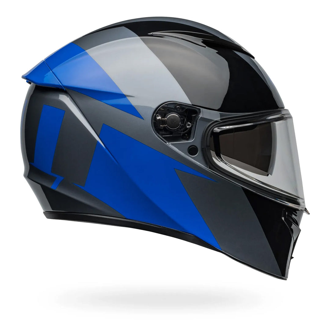 Bell Lithium Shear Helmet Gloss Gray/Blue - Right Side View