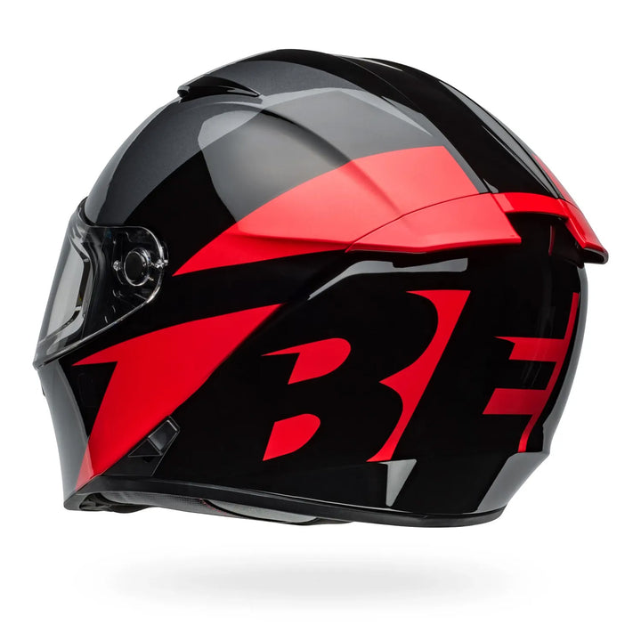 Bell Lithium Shear Helmet Gloss Metallic Gray/Red - Rear Left Side View