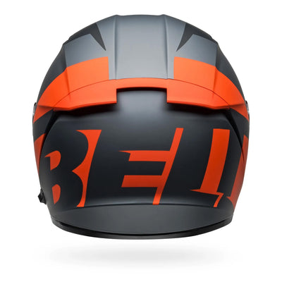 Bell Lithium Shear Helmet Matte Gray/Orange - Rear View