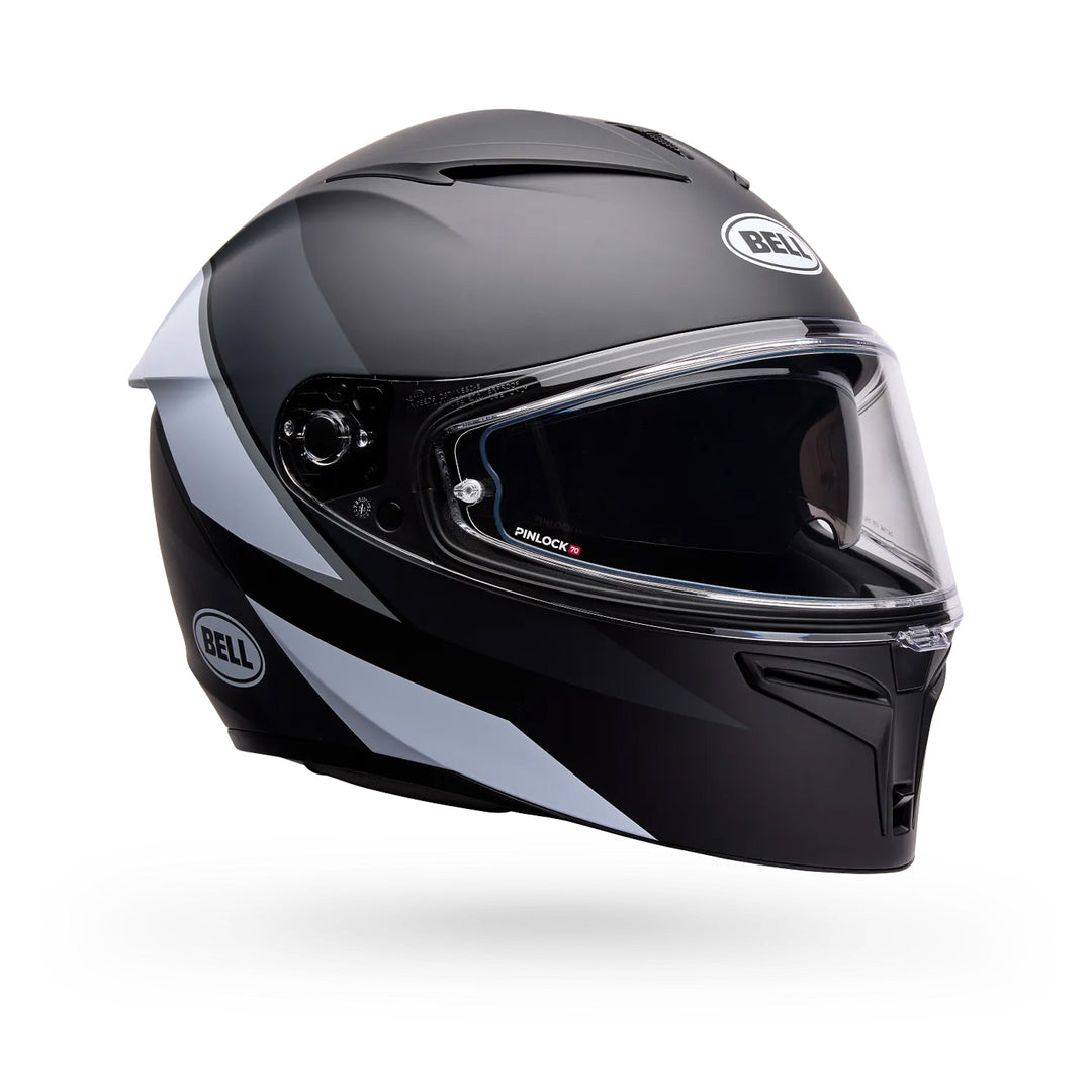 Bell Lithium Flip Helmet Black/White - Front Right Side View