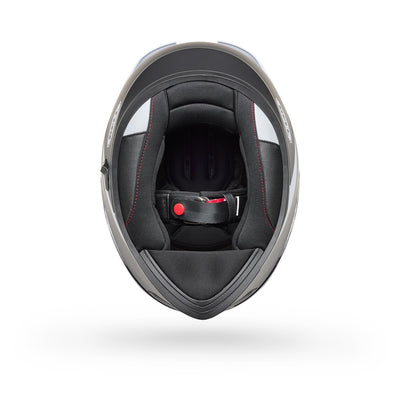 Bell Lithium Flip Helmet Black/White - Bottom Up View