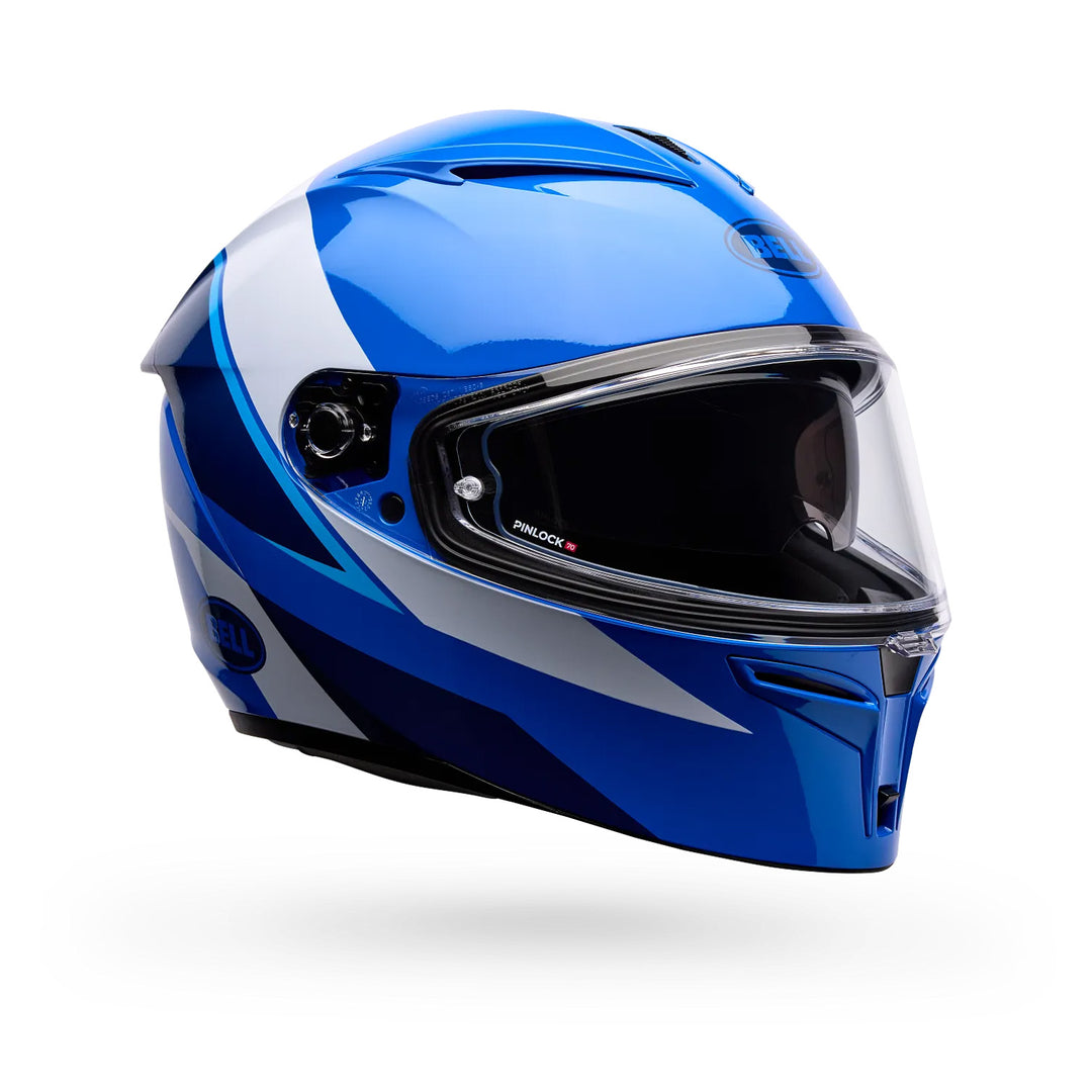 Bell Lithium Flip Helmet Blue - Front Right Side View