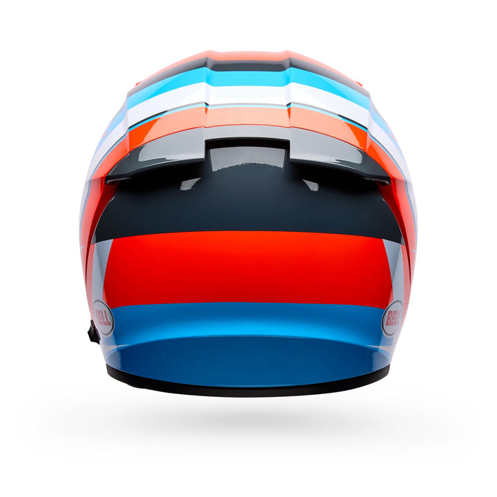 Bell Lithium Nova Helmet Orange/Blue - Rear View