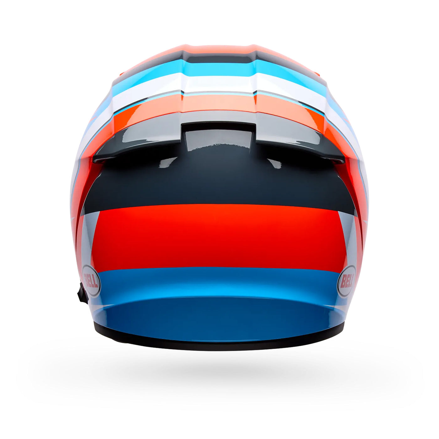 Bell Lithium Nova Helmet Orange/Blue - Rear View