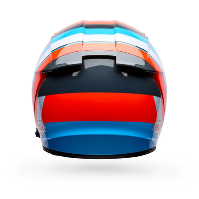 Bell Lithium Nova Helmet Orange/Blue - Rear View