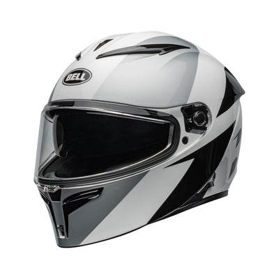 Bell Lithium Shear Helmet Gloss Silver/White - Front Left Side View