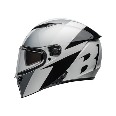 Bell Lithium Shear Helmet Gloss Silver/White - Left Side View