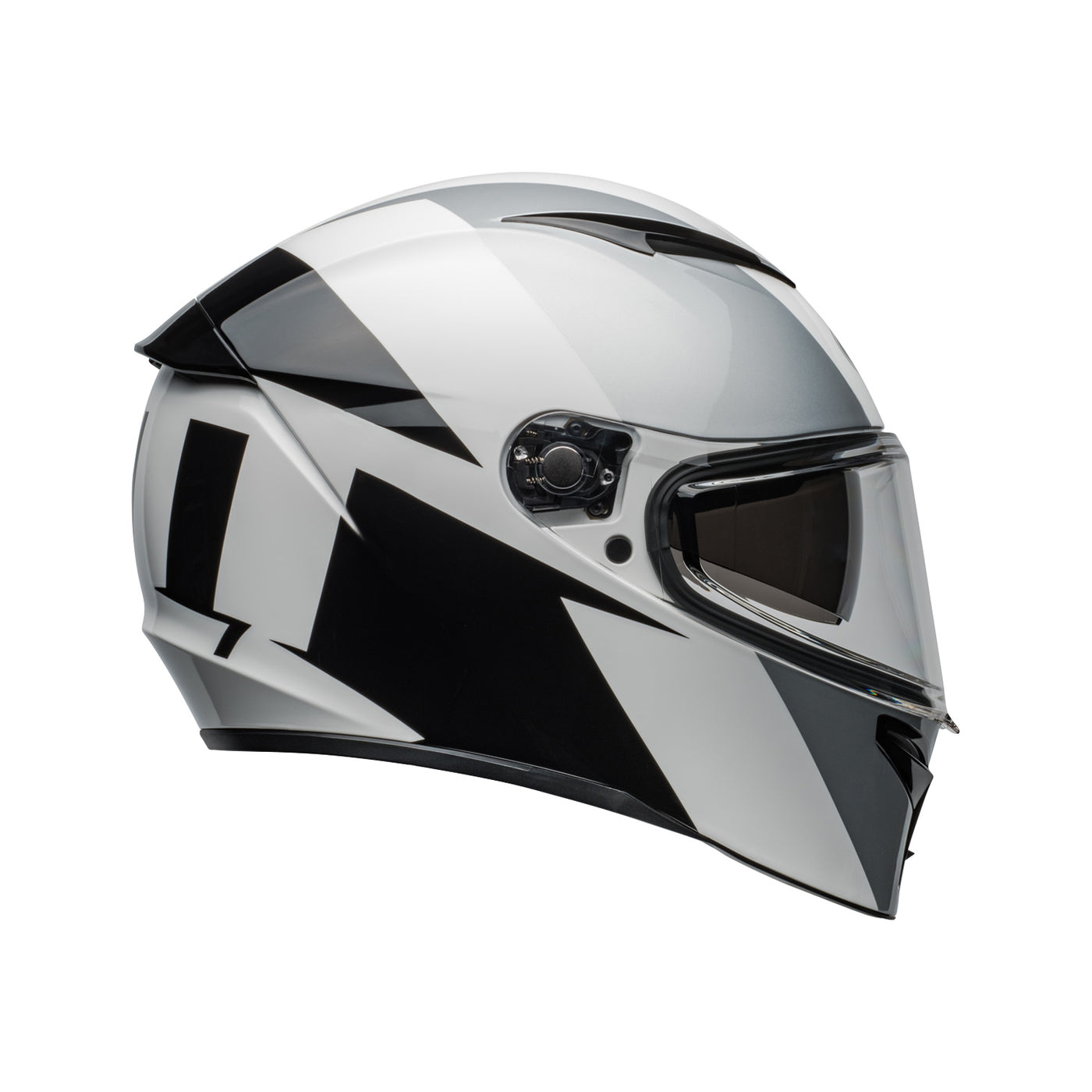 Bell Lithium Shear Helmet Gloss Silver/White - Right Side View