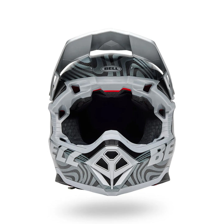 Bell Moto-10 Spherical Cortex Helmet Gloss Silver/Gray - Front View