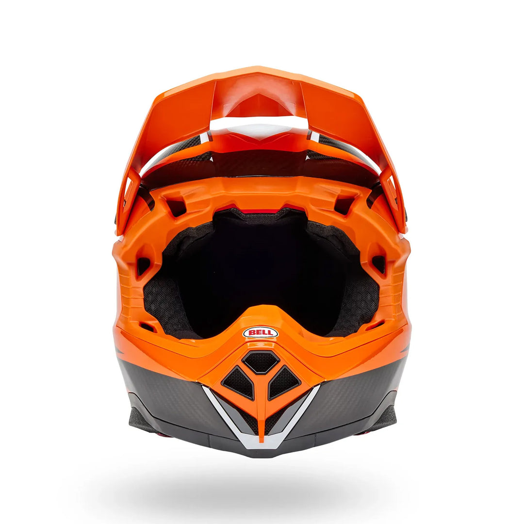 Bell Moto-10 Spherical Evade Helmet Gloss Orange/Black - Front View