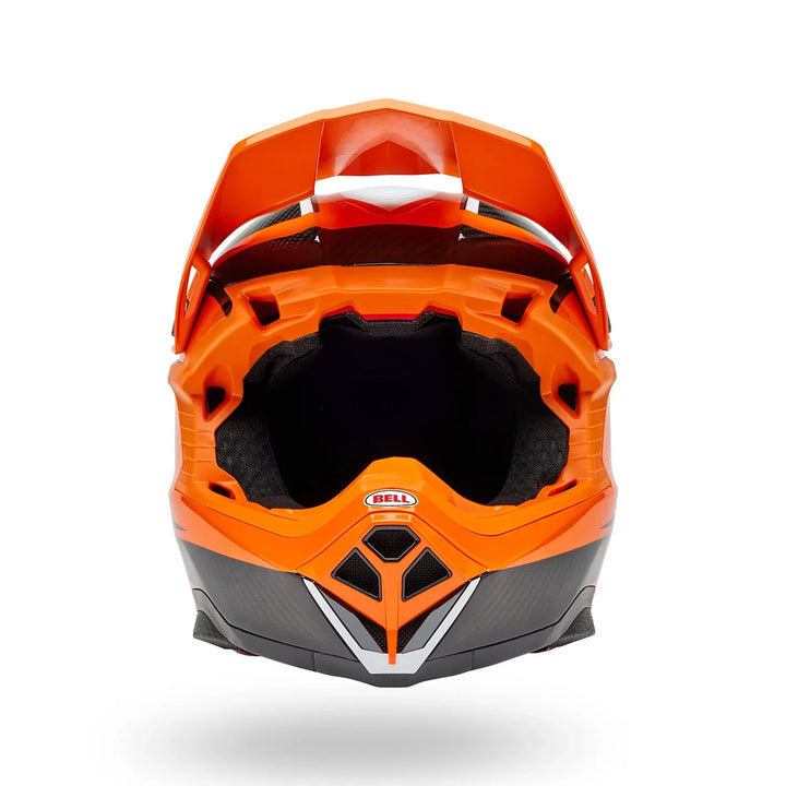 Bell Moto-10 Spherical Evade Helmet Gloss Orange/Black - Front View