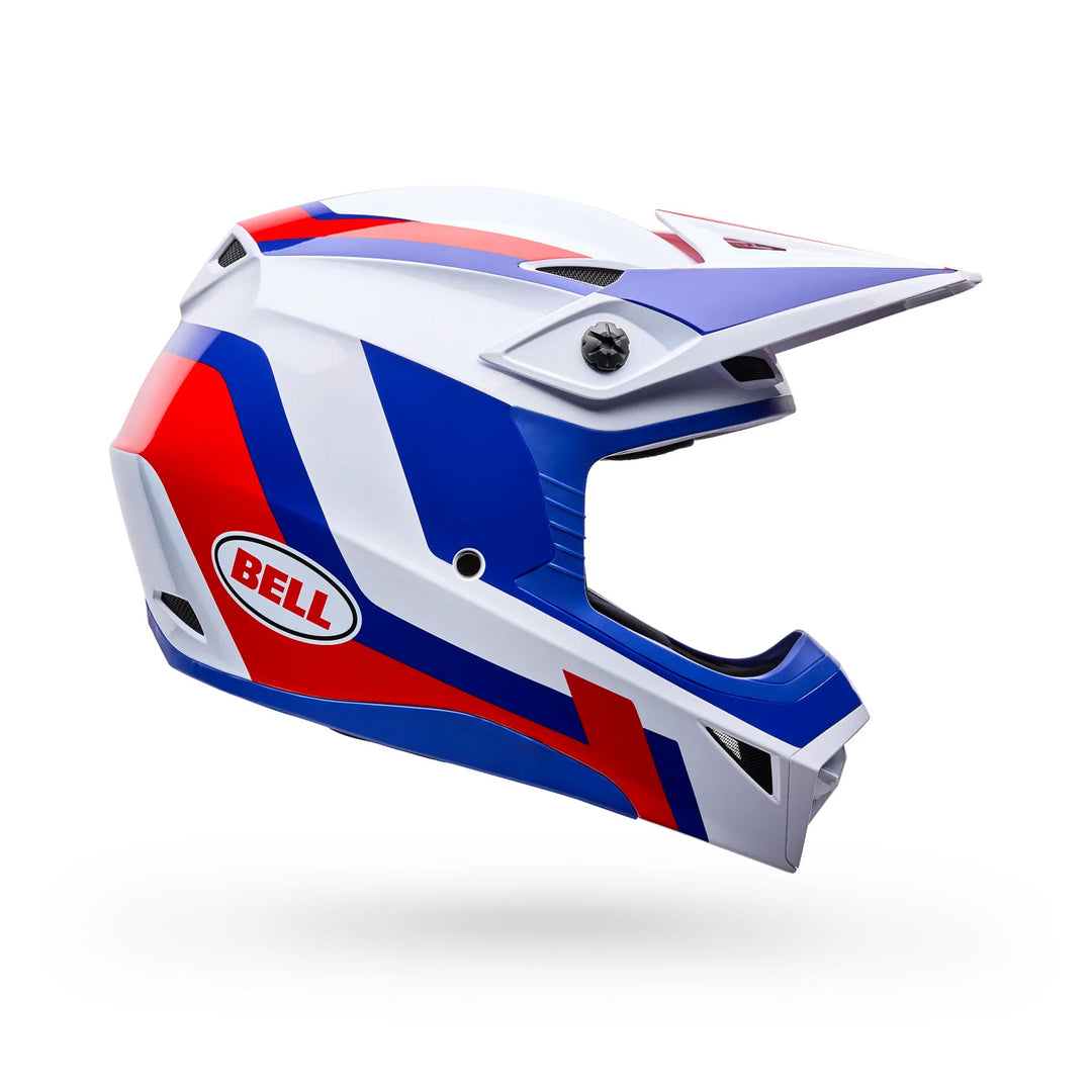 Bell MX-10 MIPS Dyno Helmet Red/White - Side View