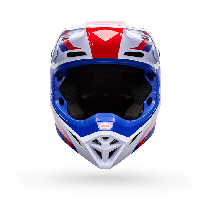 Bell MX-10 MIPS Dyno Helmet Red/White - Front View