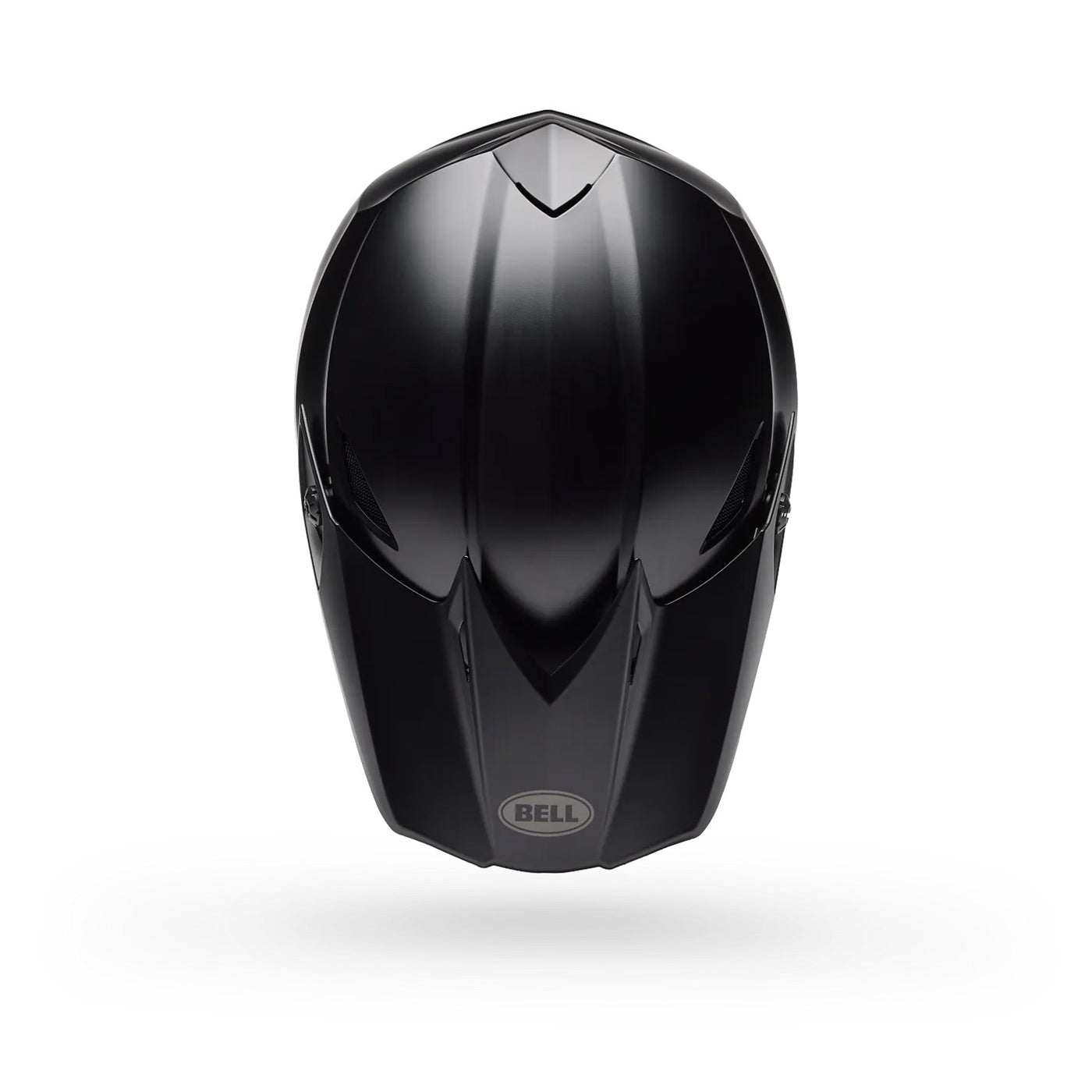 Bell MX-10 MIPS Solid Helmet Matte Black - Top Down View