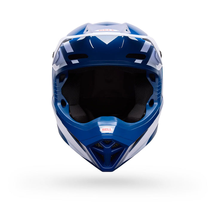 Bell MX-10 MIPS Talon Helmet Blue/White - Front View