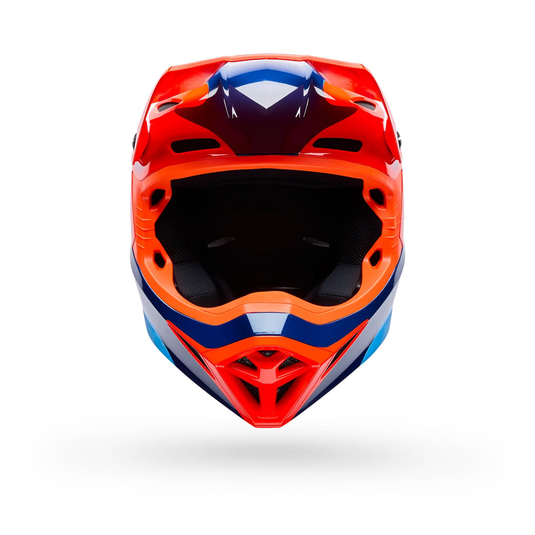 Bell MX-10 MIPS Wave Helmet Orange/Blue - Front View