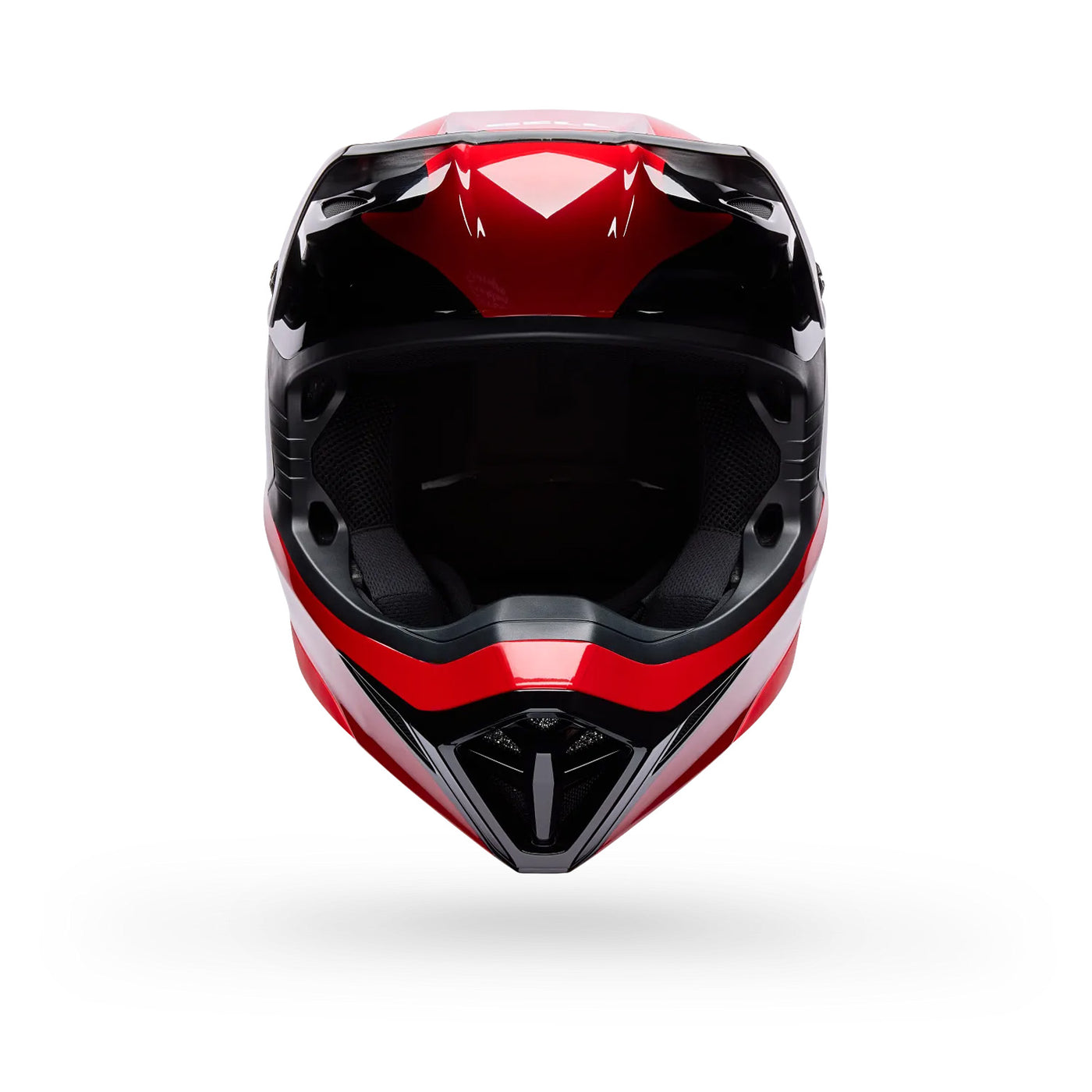 Bell MX-10 MIPS Wave Helmet Red/Black - Front View