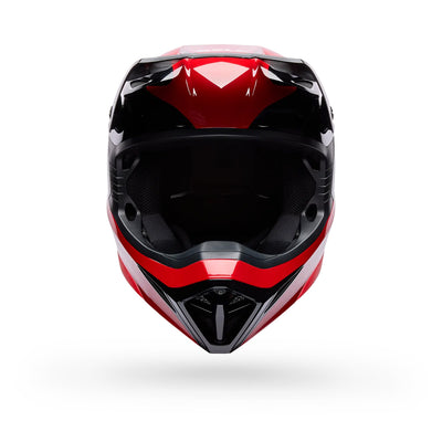 Bell MX-10 MIPS Wave Helmet Red/Black - Front View