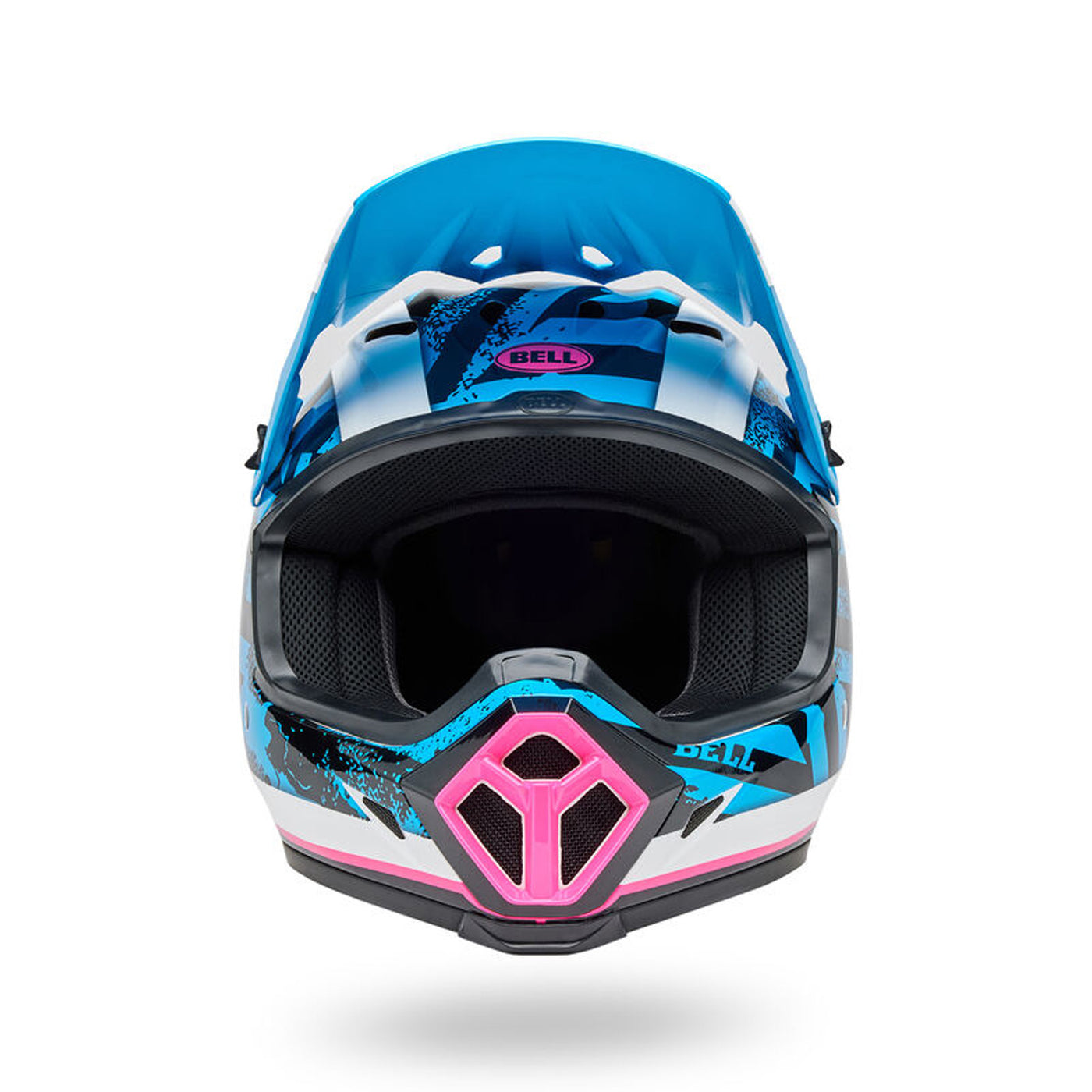 Bell MX-9 MIPS Breakdance Helmet Blue/Pink - Front View