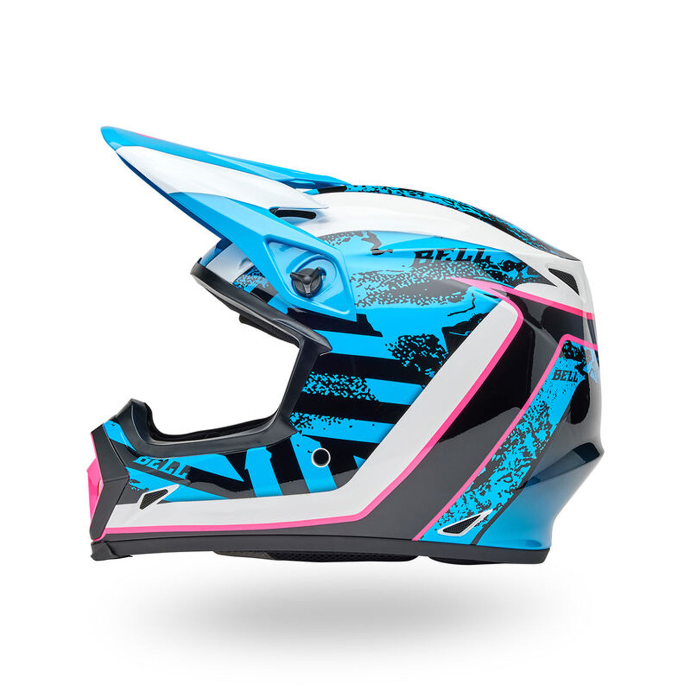 Bell MX-9 MIPS Breakdance Helmet Blue/Pink - Left Side View