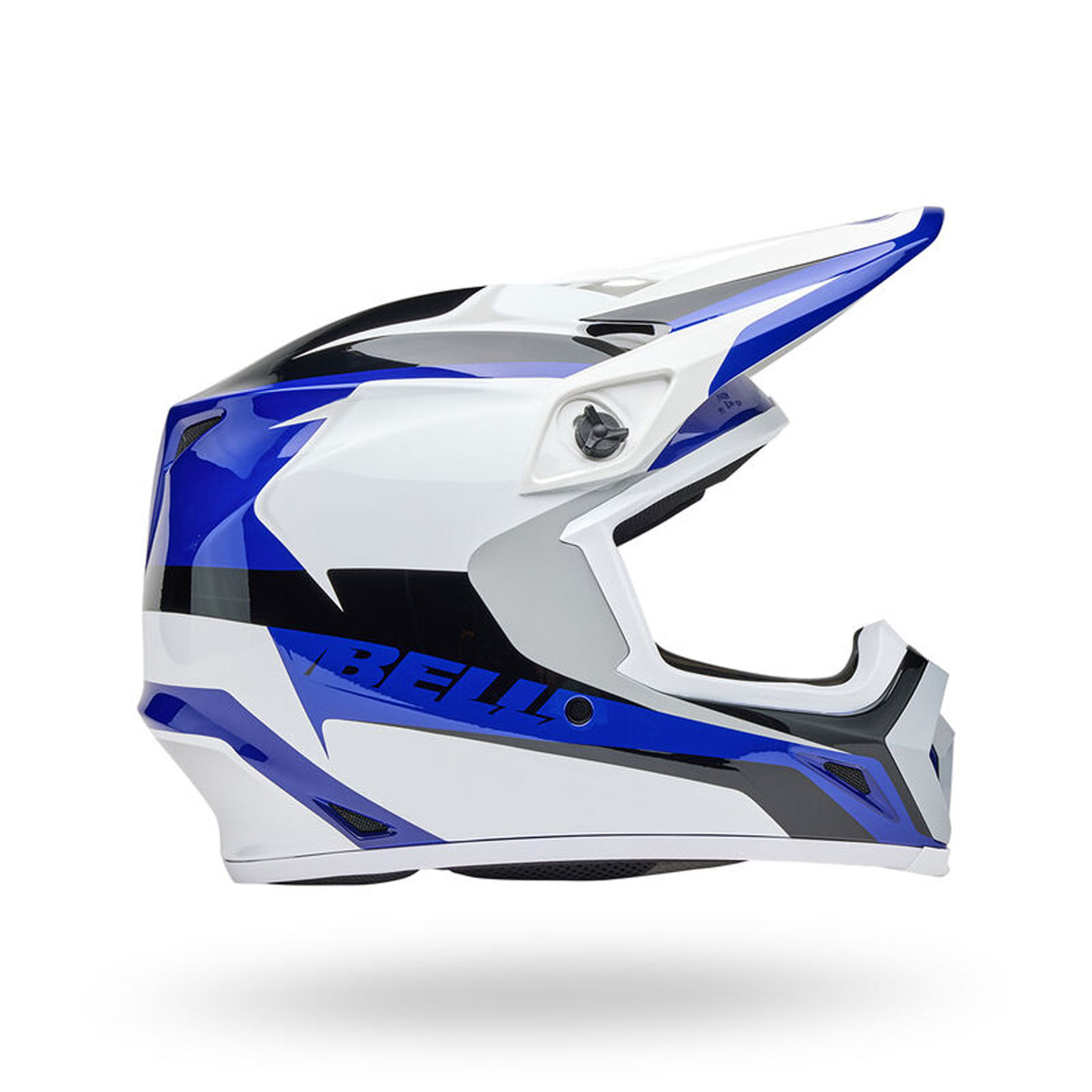 Bell MX-9 MIPS Rift Helmet Blue/White - Right Side View