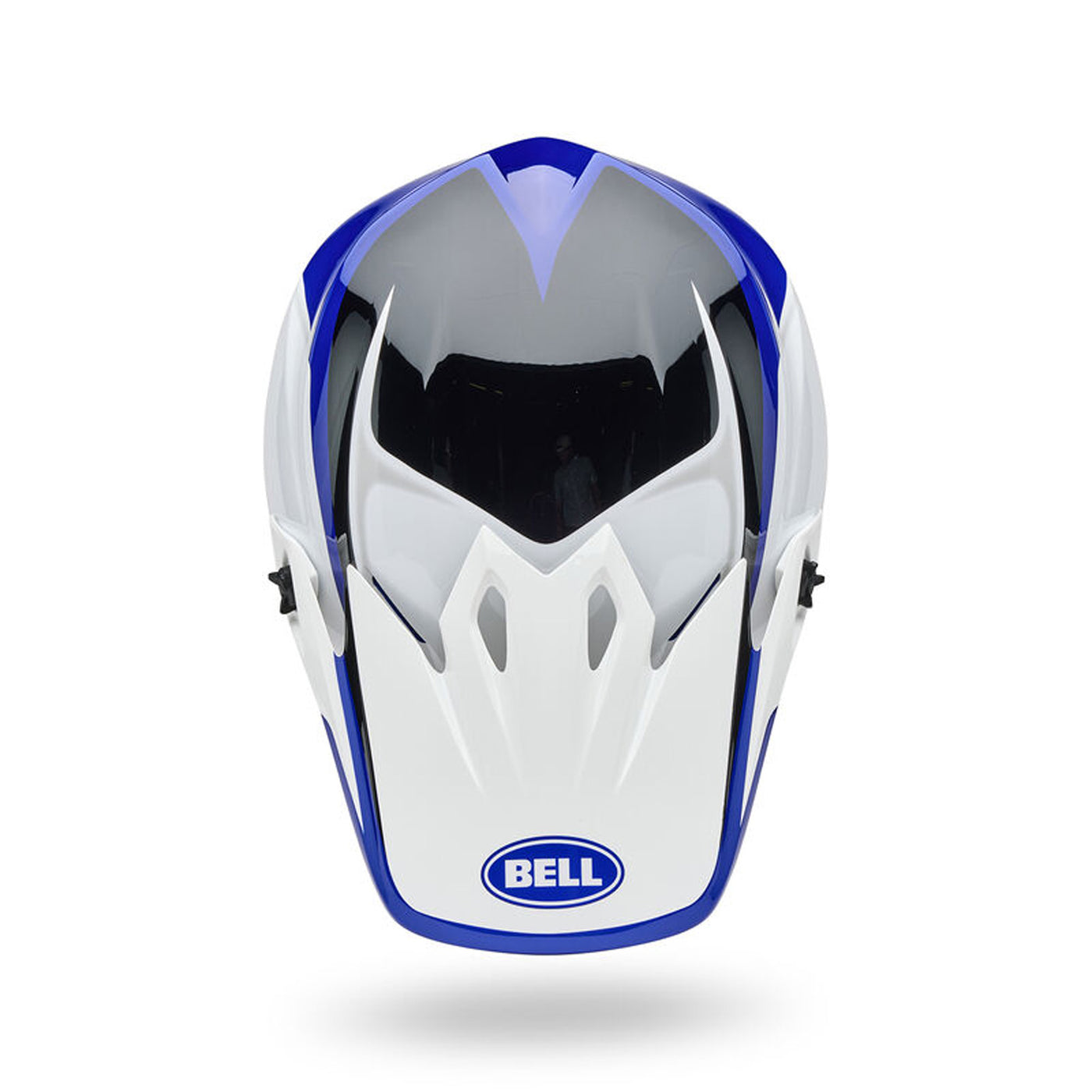 Bell MX-9 MIPS Rift Helmet Blue/White - Top Down View