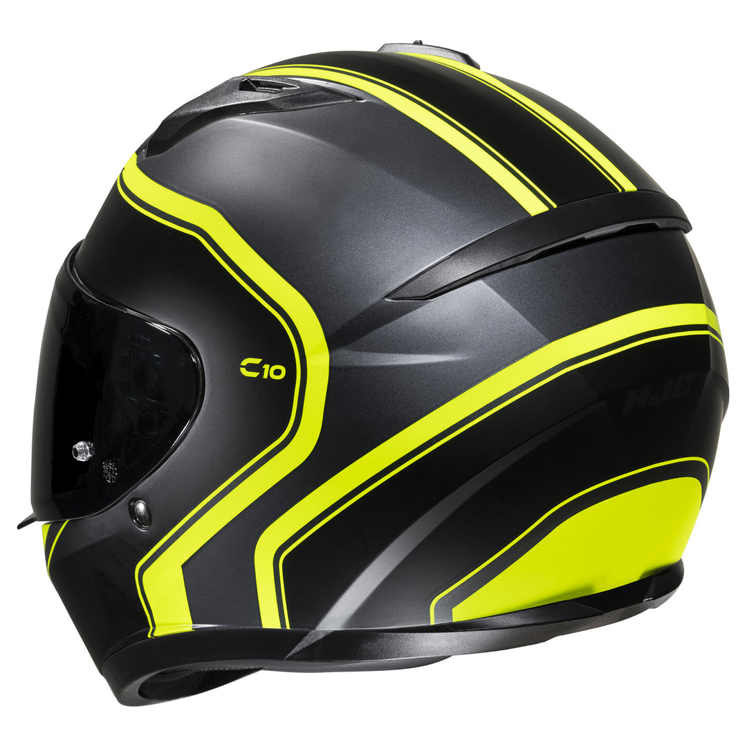 HJC C10 Elie Youth Helmet MC-3HSF - Rear Side View
