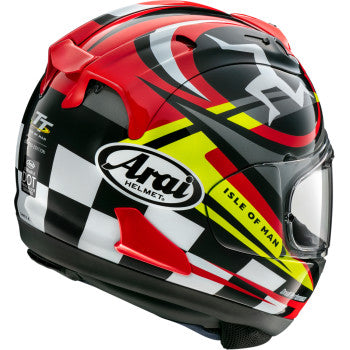Arai Corsair-X Isle of Man TT 2023 Helmet - Rear Side View