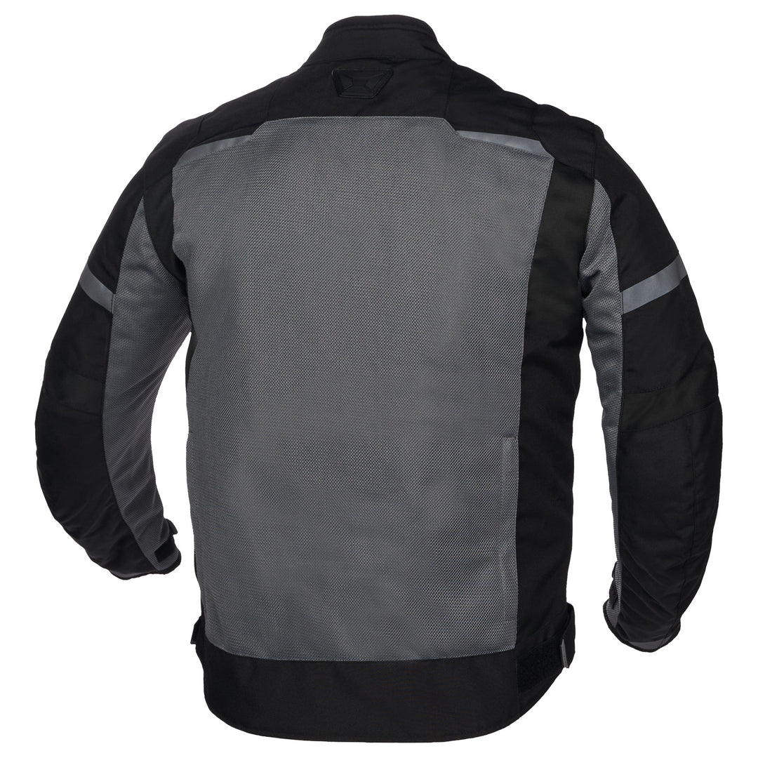 Cortech Aero-Flo 2.0 Jacket Black/Grey - Rear View