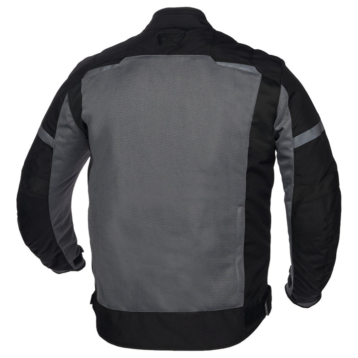 Cortech Aero-Flo 2.0 Jacket Black/Grey - Rear View