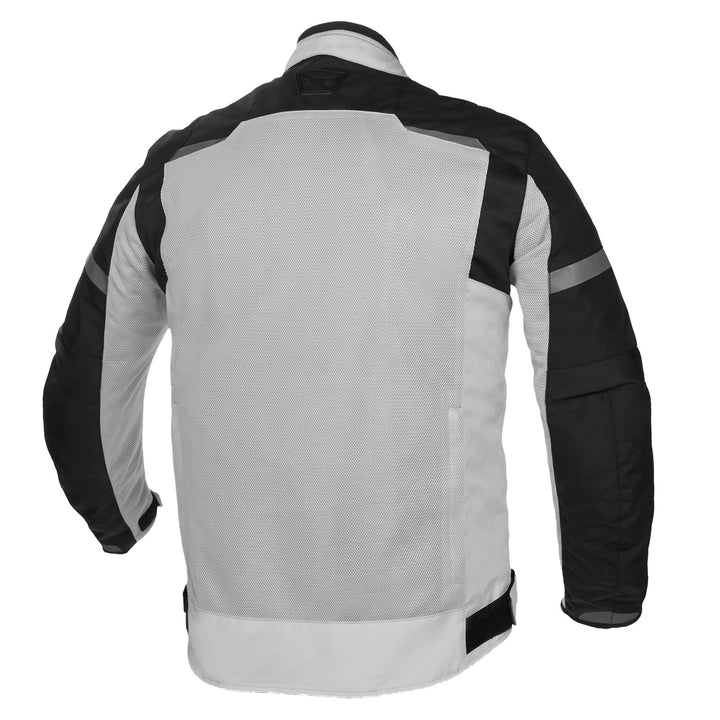 Cortech Aero-Flo 2.0 Jacket Silver - Rear View