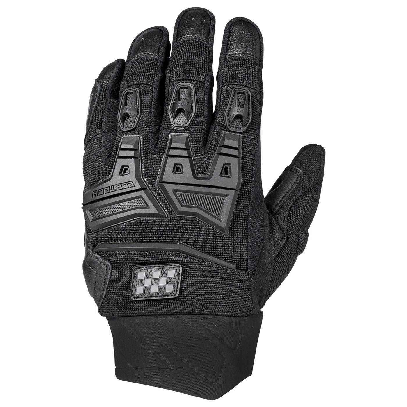 Cortech Men's Aero-Tec 2.0 Gloves Black - Back of Hand View