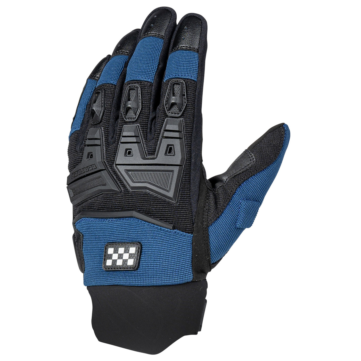 Cortech Men's Aero-Tec 2.0 Gloves Navy - Back of Hand Side View