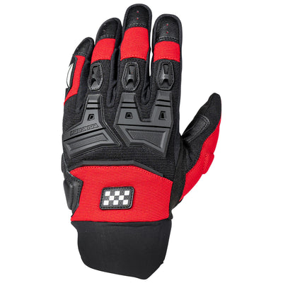 Cortech Men's Aero-Tec 2.0 Gloves Red - Back of Hand View