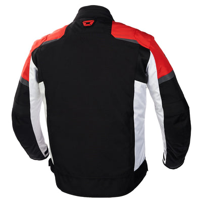 Cortech Men's Aero-Tec 2.0 Jacket Red/White - Rear View