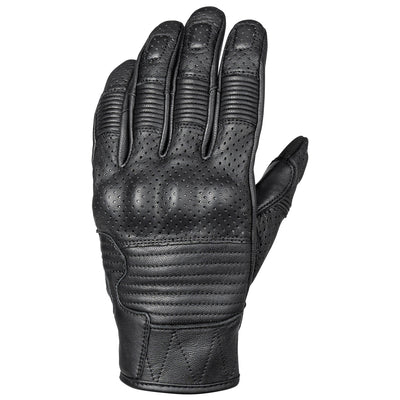 Cortech The Bully Leather 2.0 Gloves Black - Back of Hand View