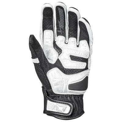 Cortech The Bully Leather 2.0 Gloves White/Black - Palm View