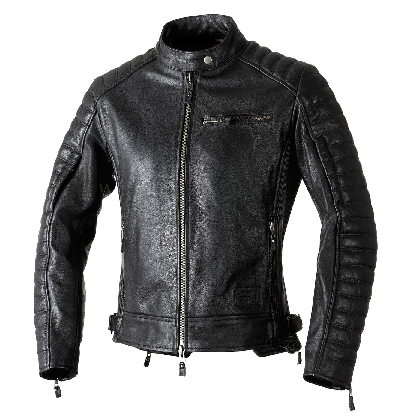 Cortech Hoyden Ladies Leather Jacket Black - Front View