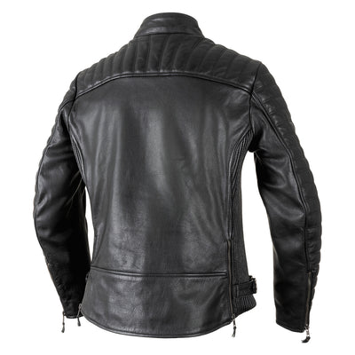 Cortech Hoyden Ladies Leather Jacket Black - Rear View