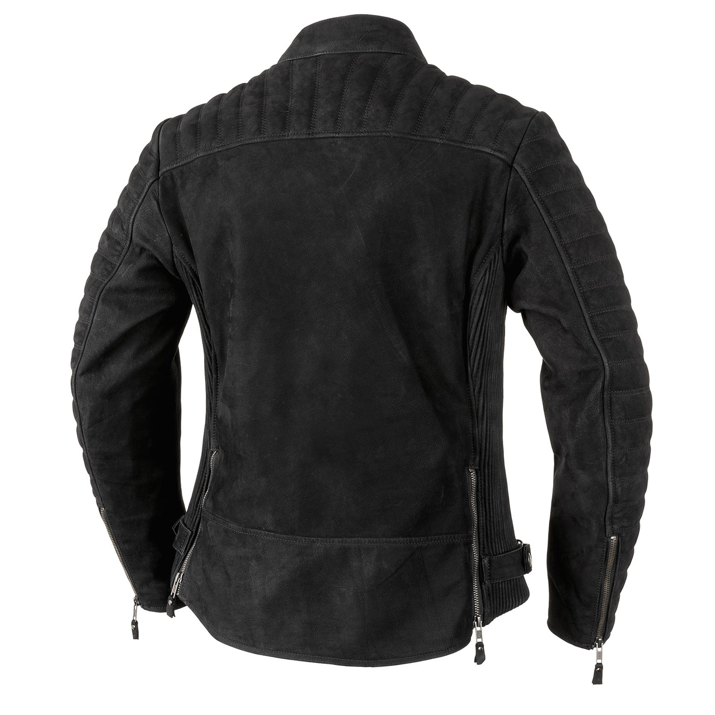 Cortech Hoyden Ladies Leather Jacket Matte Black - Rear View