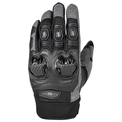 Cortech Men's Hyper-Flo 2.0 Gloves Black - Back of Hand View