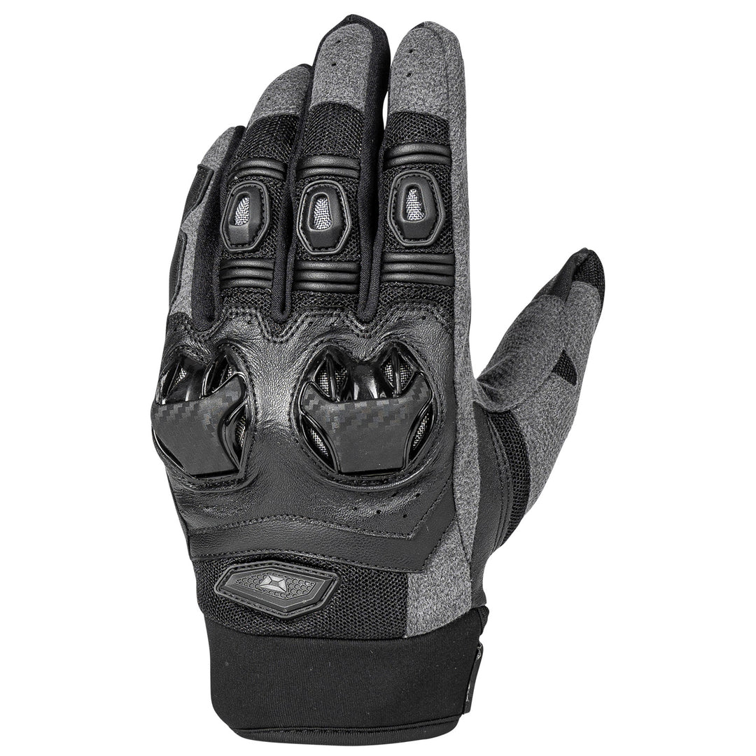 Cortech Men's Hyper-Flo 2.0 Gloves Black - Back of Hand Side View