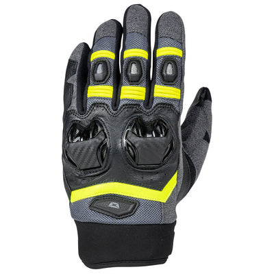 Cortech Men's Hyper-Flo 2.0 Gloves Hi-Viz - Back of Hand View