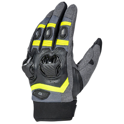 Cortech Men's Hyper-Flo 2.0 Gloves Hi-Viz - Back of Hand Side View