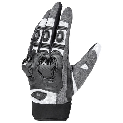 Cortech Men's Hyper-Flo 2.0 Gloves White - Back of Hand Side View