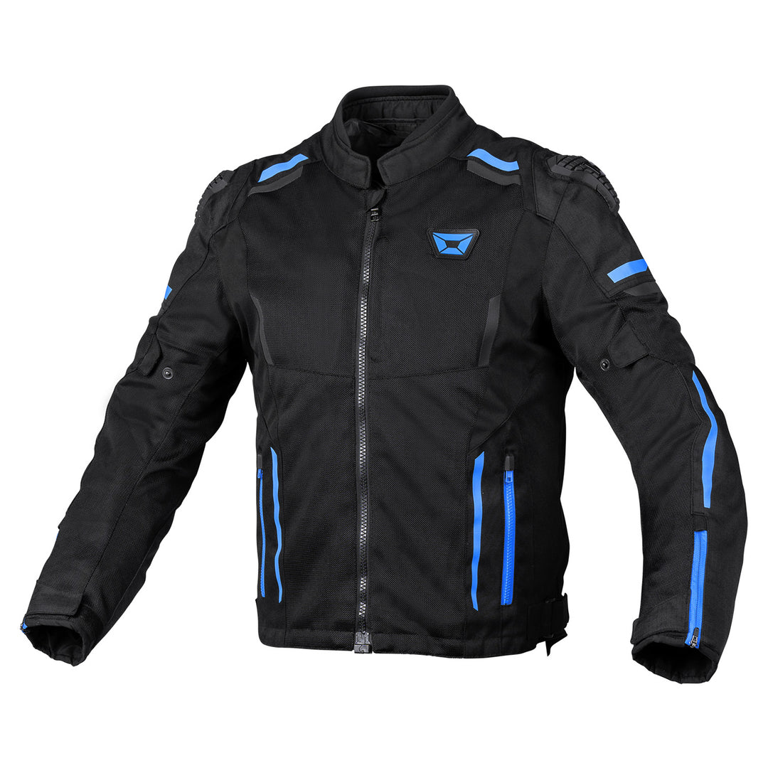 Cortech Men's Hyper-Flo Air 2.0 Jacket Black/Blue - Front View