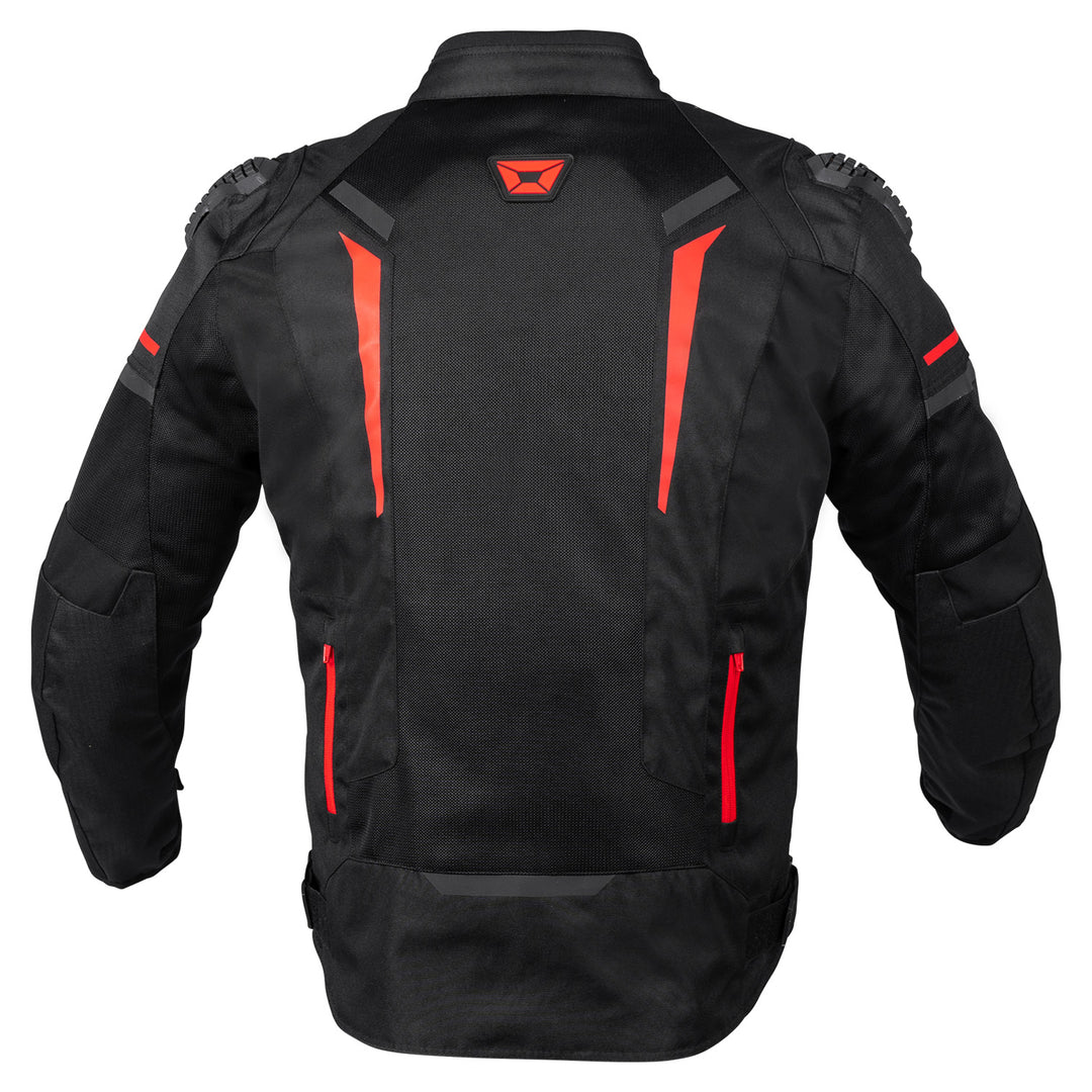 Cortech Men's Hyper-Flo Air 2.0 Jacket Black/Red - Rear View