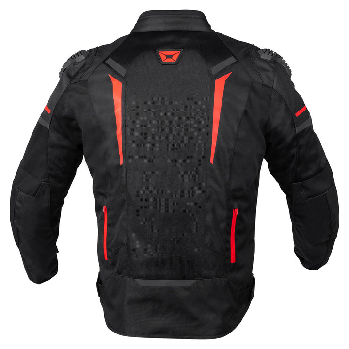 Cortech Men's Hyper-Flo Air 2.0 Jacket Black/Red - Rear View