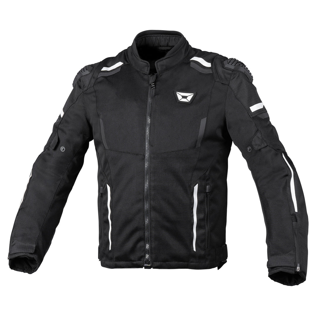 Cortech Men's Hyper-Flo Air 2.0 Jacket Black/White - Front View
